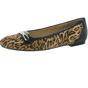 Naturalizer Womens 9.5 M Brown Cheetah Chain Flat Shoe NIB YS9
